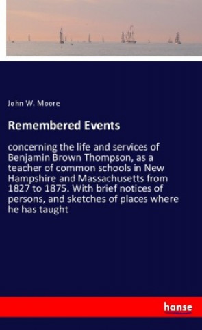 Книга Remembered Events John W. Moore