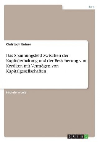 Carte Das Spannungsfeld zwischen der Kapitalerhaltung und der Besicherung von Krediten mit Vermögen von Kapitalgesellschaften Christoph Entner