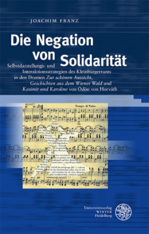 Kniha Die Negation von Solidarität Joachim Franz