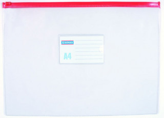 Papírenské zboží Torebka z suwakiem A4 transparentna 