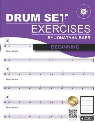 Книга Beginning Drum Set Exercises Jonathan Baer