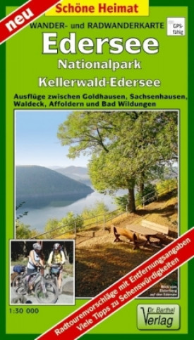 Materiale tipărite Wander- und Radwanderkarte Edersee, Nationalpark Kellerwald-Edersee und Umgebung 