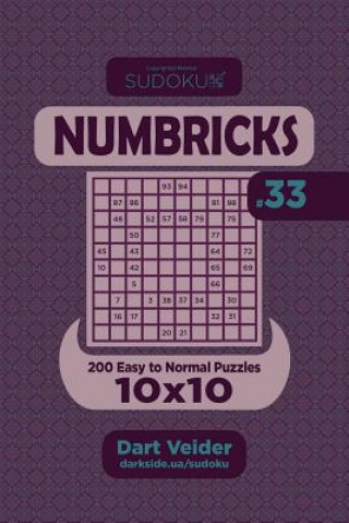 Kniha Sudoku Numbricks - 200 Easy to Normal Puzzles 10x10 (Volume 33) Dart Veider