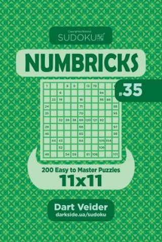 Książka Sudoku Numbricks - 200 Easy to Master Puzzles 11x11 (Volume 35) Dart Veider