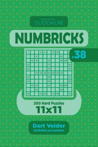 Книга Sudoku Numbricks - 200 Hard Puzzles 11x11 (Volume 38) Dart Veider