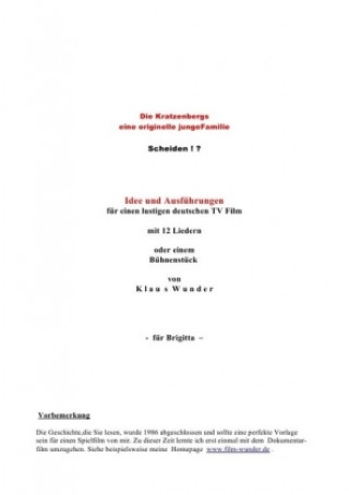 Libro SCHEIDEN !? Die Kratzenbergs Klaus Wunder