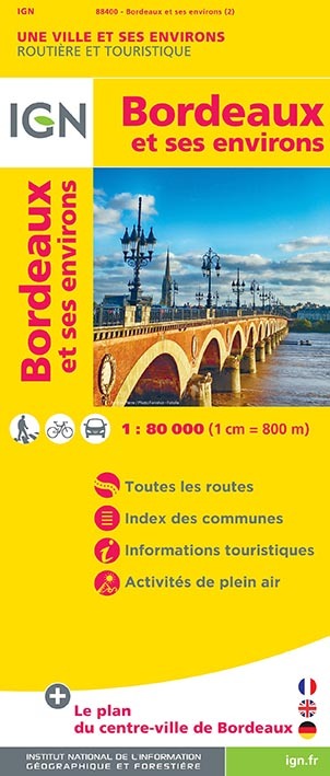 Prasa Bordeaux et ses environs - plan de ville 1:80 000 