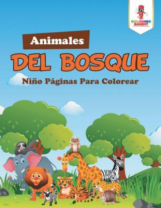 Книга Animales Del Bosque COLORING BANDIT