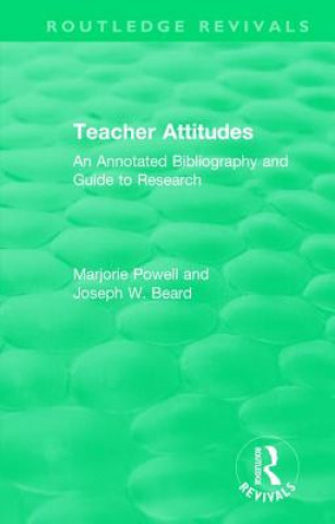 Kniha Teacher Attitudes Marjorie Powell