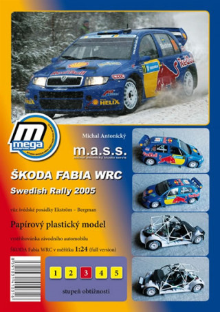 Papírenské zboží Škoda Fabia WRC ADAC Swedish Rally 2005/papírový model Michal Antonický