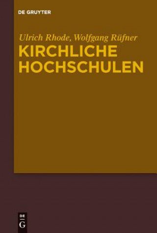 Книга Kirchliche Hochschulen Ulrich Rhode