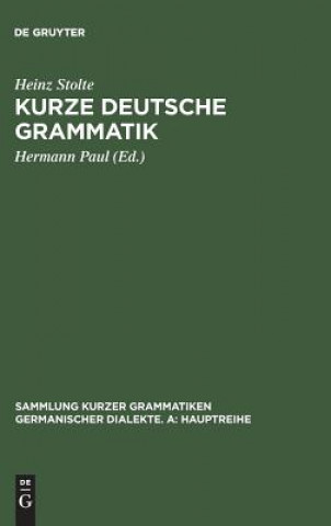 Libro Kurze deutsche Grammatik Heinz Stolte