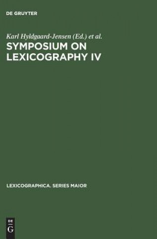 Книга Symposium on Lexicography IV Karl Hyldgaard- Jensen