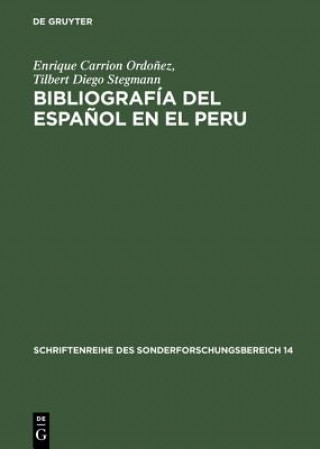 Libro Bibliografia del Espanol En El Peru Enrique Carrion Ordonez