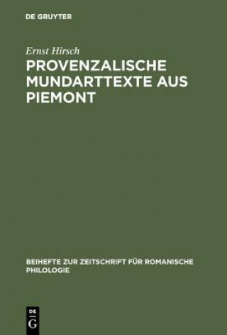 Carte Provenzalische Mundarttexte aus Piemont Hermann Paul