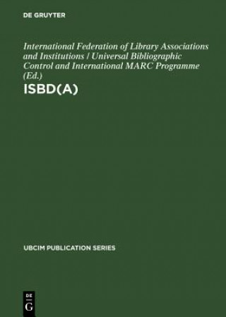 Carte ISBD(A) International Federation of Library Associations and Institutions / Universal Bibliographic Control and International Marc Programme