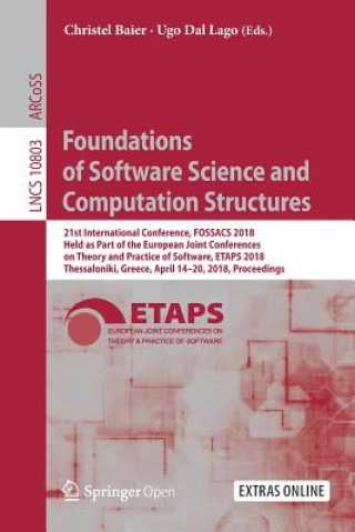 Könyv Foundations of Software Science and Computation Structures Christel Baier