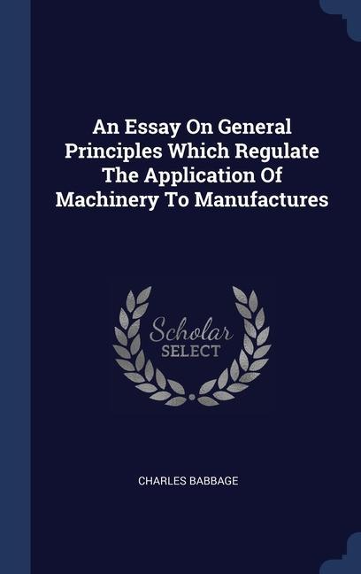 Carte AN ESSAY ON GENERAL PRINCIPLES WHICH REG CHARLES BABBAGE