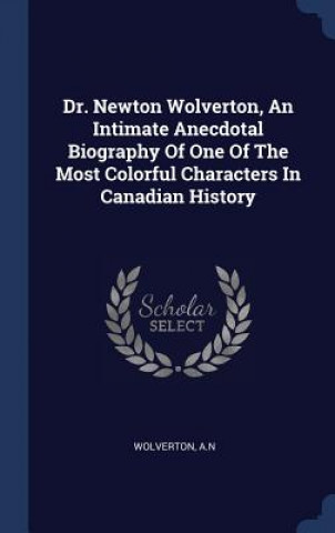 Könyv DR. NEWTON WOLVERTON, AN INTIMATE ANECDO A.N