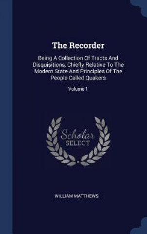 Libro Recorder William Matthews