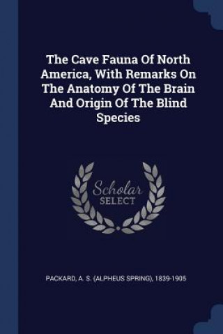 Book THE CAVE FAUNA OF NORTH AMERICA, WITH RE A. S.  ALPH PACKARD