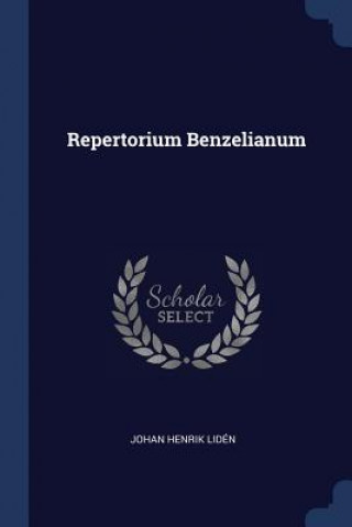 Kniha REPERTORIUM BENZELIANUM JOHAN HENRIK LID N