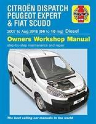 Kniha Citroen Dispatch, Peugeot Expert & FIAT Scudo Diesel ('07-Aug '16) 56 to 16 