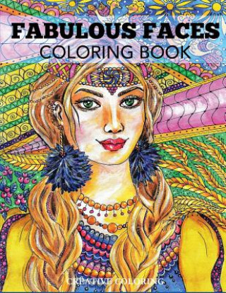 Книга Fabulous Faces Coloring Book CREATIVE COLORING