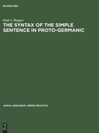 Книга Syntax of the Simple Sentence in Proto-Germanic Paul J. Hopper