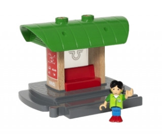 Játék BRIO World 33840 Bahnhof mit Aufnahmefunktion - Eisenbahnzubehör für die BRIO Holzeisenbahn - Kleinkinderspielzeug empfohlen für Kinder ab 3 Jahren BRIO®