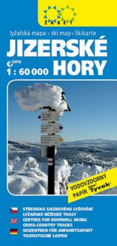 Nyomtatványok Jizerské hory Lyžařská mapa 1:60 000 