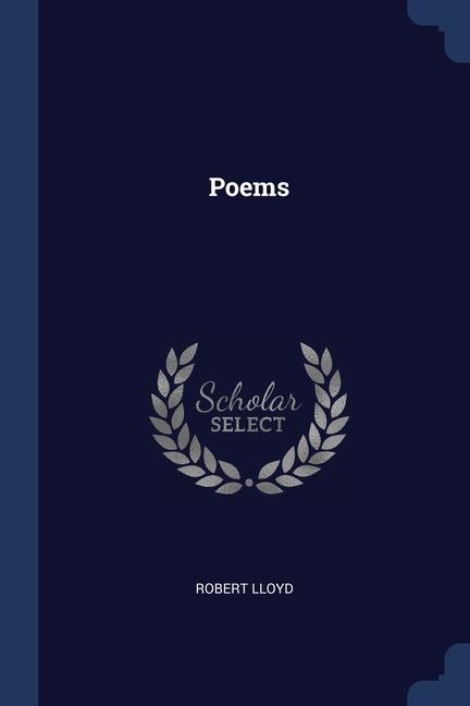 Book POEMS ROBERT LLOYD