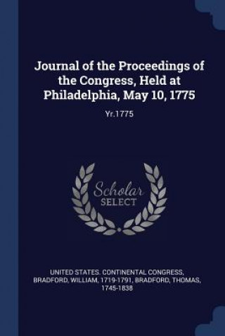 Carte JOURNAL OF THE PROCEEDINGS OF THE CONGRE UNITED STATES. CONTI