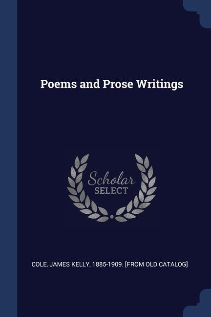 Kniha POEMS AND PROSE WRITINGS COLE