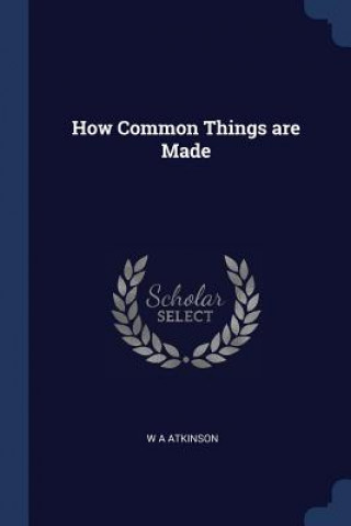 Kniha HOW COMMON THINGS ARE MADE W A ATKINSON