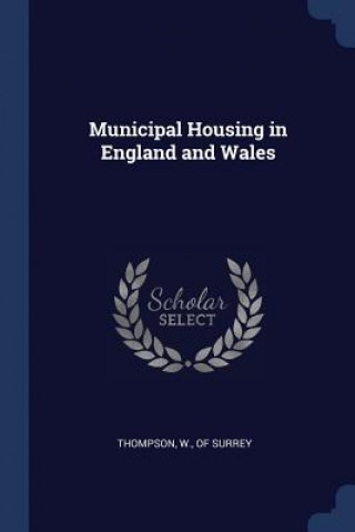 Kniha MUNICIPAL HOUSING IN ENGLAND AND WALES THOMPSON