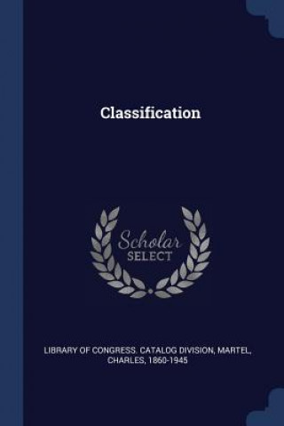 Carte CLASSIFICATION LIBRARY OF CONGRESS.