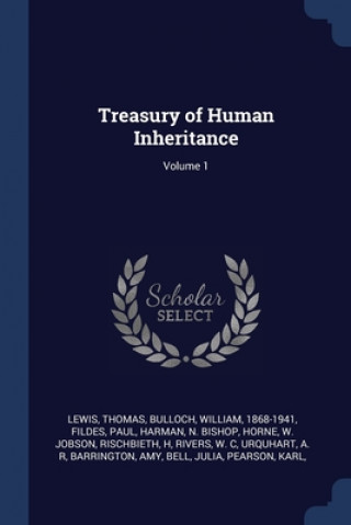 Kniha TREASURY OF HUMAN INHERITANCE; VOLUME 1 THOMAS