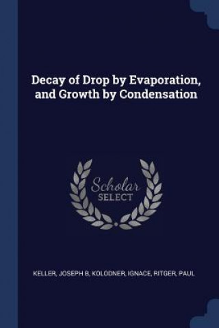 Carte DECAY OF DROP BY EVAPORATION, AND GROWTH JOSEPH B KELLER