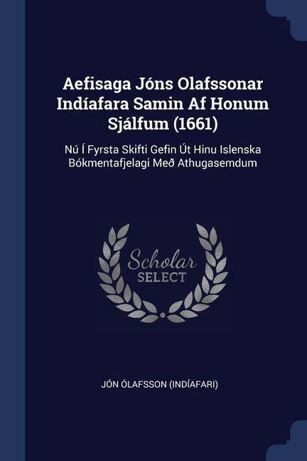 Kniha AEFISAGA J NS OLAFSSONAR IND AFARA SAMIN J N  LA IND AFARI