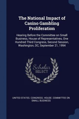 Carte THE NATIONAL IMPACT OF CASINO GAMBLING P UNITED STATES. CONGR