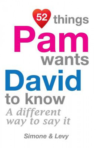 Carte 52 Things Pam Wants David To Know: A Different Way To Say It Levy
