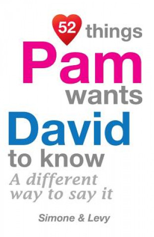 Kniha 52 Things Pam Wants David To Know: A Different Way To Say It Levy