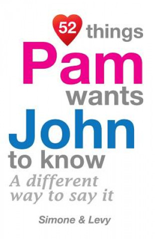 Carte 52 Things Pam Wants John To Know: A Different Way To Say It Levy