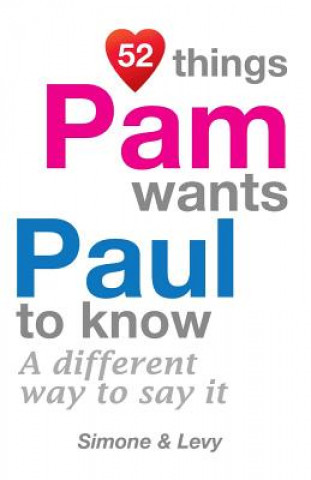 Kniha 52 Things Pam Wants Paul To Know: A Different Way To Say It Levy