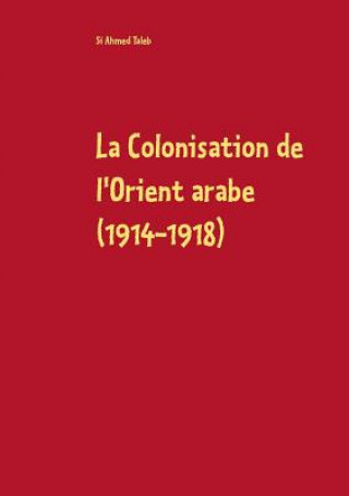 Carte Colonisation de l'Orient arabe (1914-1918) Si Ahmed Taleb