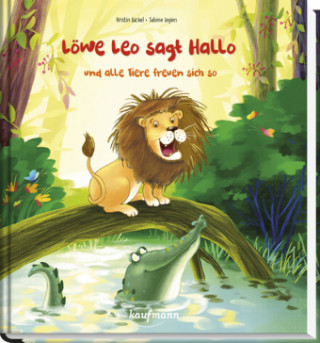 Carte Löwe Leo sagt Hallo und alle Tiere freuen sich so Kristin Lückel