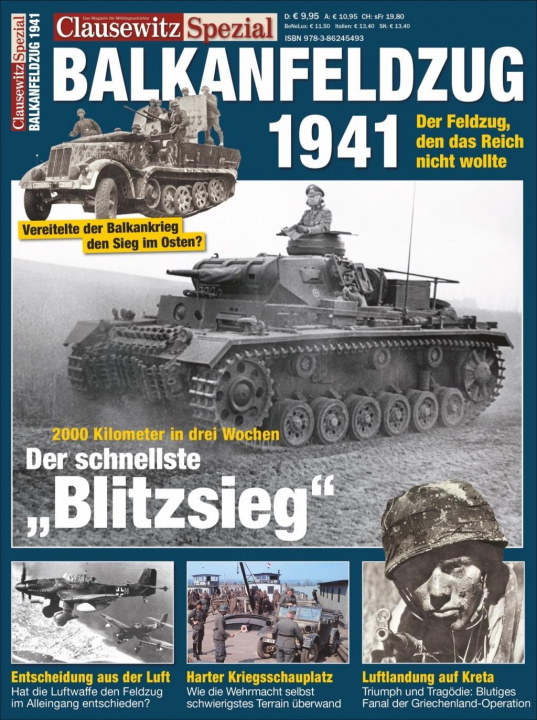 Kniha Clausewitz Spezial 21. Balkanfeldzug 1941 Stefan Krüger