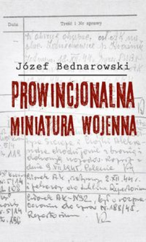 Carte Prowincjonalna miniatura wojenna Bednarowski Józef