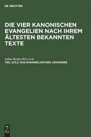 Knjiga Evangelium des Johannes Adalbert Merx